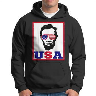 4Th Of July |Abraham Lincoln Usa Gift For Men Usa Funny Gifts Hoodie | Mazezy