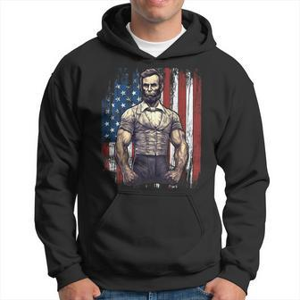 4Th Of July Patriotic Funny Abraham Lincoln Graphic July 4Th  Hoodie