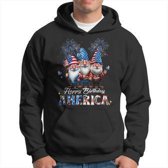 4Th Of July Usa Patriotic Gnomes Happy Birthday America Hoodie - Monsterry CA
