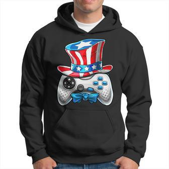4Th Of July Video Game American Flag Uncle Sam Gamer Boys Hoodie - Monsterry