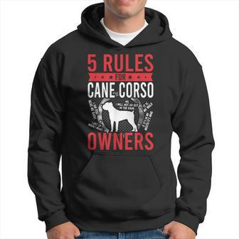 5 Rules For Cane Corso Dog Lover Hoodie | Mazezy