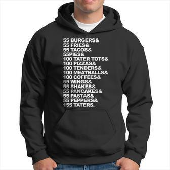 55 Burgers 55 Fries I Think You Should Leave Burgers Funny Gifts Hoodie | Mazezy CA