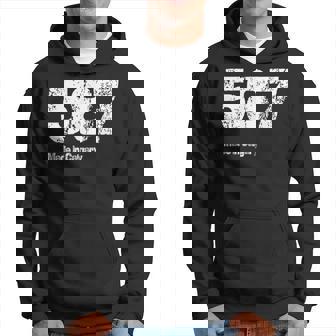 587 Made In Calgary Distressed Vintage Hoodie | Mazezy