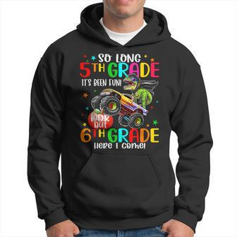 5Th Grade Graduation Dinosaurs Truck 6Th Grade Here We Come Hoodie