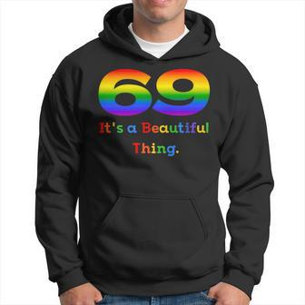 69 Its A Beautiful Thing-Funny Gay Pride Gays Lesbian Lgbtq Hoodie | Mazezy