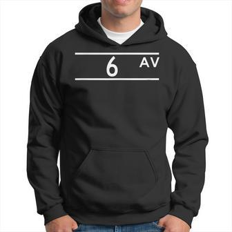 6Th Avenue New York City Street Name Sign Hoodie | Mazezy