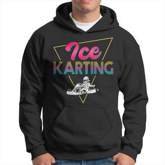 80S Retro Ice Karting Outfit Winter Car Ice Kart Racer Hoodie | Mazezy