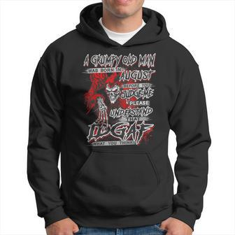 A Grumpy Old Man Was Born In August Gift For Mens Hoodie | Mazezy
