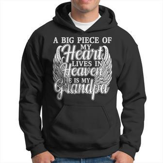 A Piece Of My Heart Is In Heaven In Memory Of My Grandpa Hoodie | Mazezy