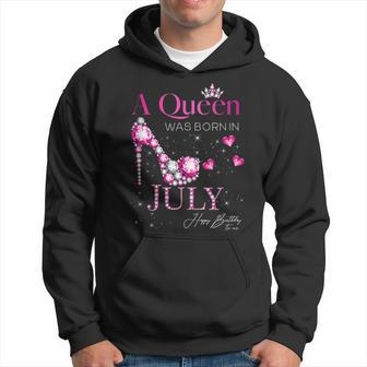 A Queen Was Born In July Happy Birthday To Me Hoodie | Mazezy