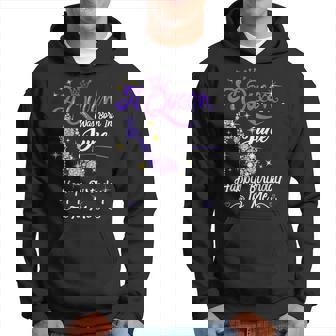 A Queen Was Born In June Happy Birthday To Me High Heel Hoodie | Mazezy