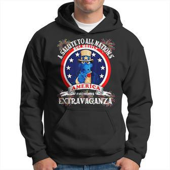 A Salute To All Nations But Mostly America Hoodie | Mazezy