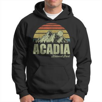 Acadia National Park Vintage Mountain Hiking Hoodie - Thegiftio UK