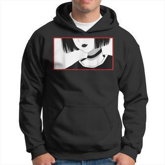 Aesthetic Goth Anime Girl - Soft Grunge Aesthetic Gothic Hoodie | Mazezy
