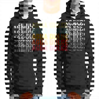 Agua Dulce California Agua Dulce Ca Retro Vintage Text Hoodie | Mazezy