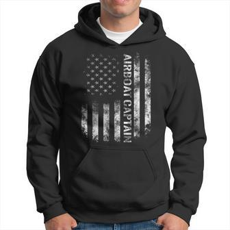 Airboat Captain Usa Patriotic American Flag Hoodie | Mazezy