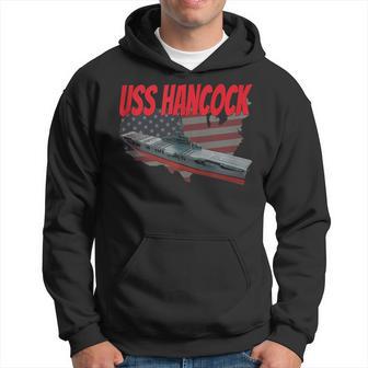 Aircraft Carrier Uss Hancock Cv-19 Cva-19 Grandpa Dad Son Hoodie - Thegiftio UK