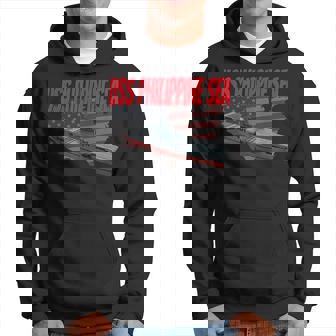 Aircraft Carrier Uss Philippine Sea Cv-47 Grandpa Dad Son Hoodie - Thegiftio