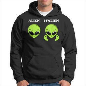 Alien Vs Italy Meme I Alien Or Italians Fun Hoodie | Mazezy