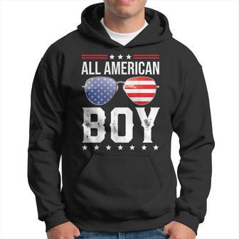 All American Boy Matching Family Fourth 4Th Of July American Hoodie - Thegiftio UK