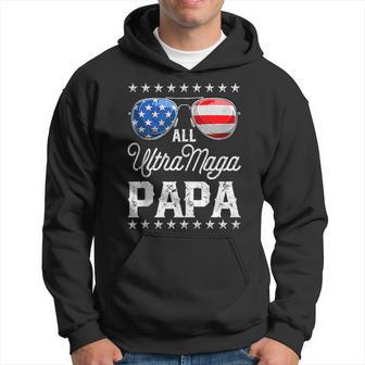 All American Ultra Maga Papa 4Th Of July Sunglasses Hoodie | Mazezy