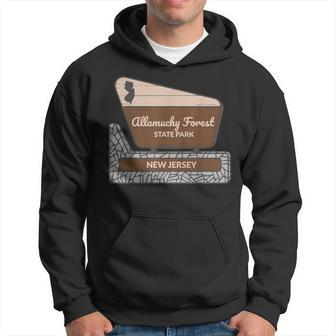 Allamuchy Forest State Park New Jersey Welcome Sign Souvenir Hoodie | Mazezy