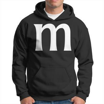 Alphabet M Family Letter M Halloween Costumes Hoodie - Monsterry