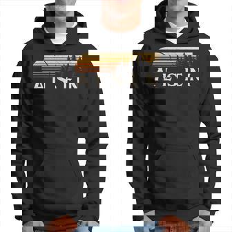 Alsen La Vintage Evergreen Sunset Eighties Retro Hoodie | Mazezy