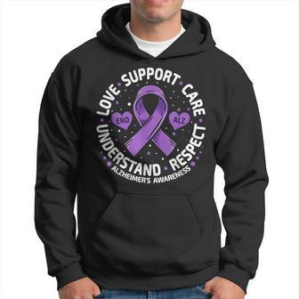 Alzheimer's Awareness End Alz Love Support Alzheimer's Hoodie - Seseable