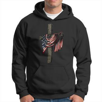 American By Birth Christian By Choice Dad By The Grace Hoodie - Seseable