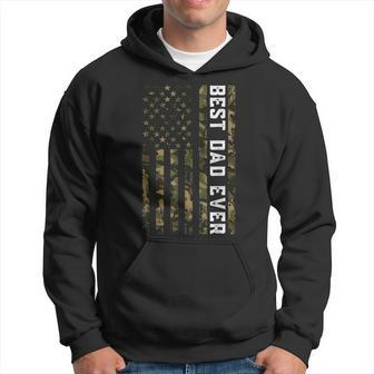 American Flag Camo Fathers Day Best Dad Patriotic Father Day Hoodie | Mazezy