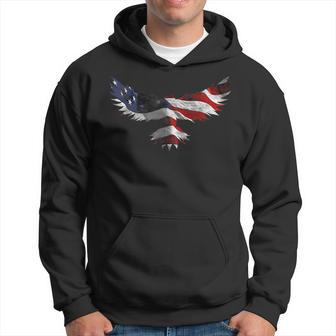 American Flag Eagle Usa 4Th Of July Patriotic Hoodie | Mazezy