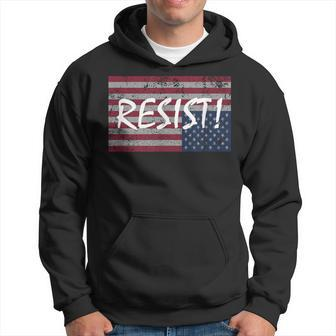 American Flag Resist Upside Down United States T Hoodie | Mazezy