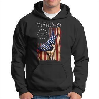 American Flag We The People History 1776 4Th Of July 1776 Funny Gifts Hoodie | Mazezy