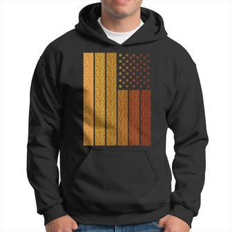 American Flag With Melanin Glitters Shades - Black Pride Hoodie | Mazezy