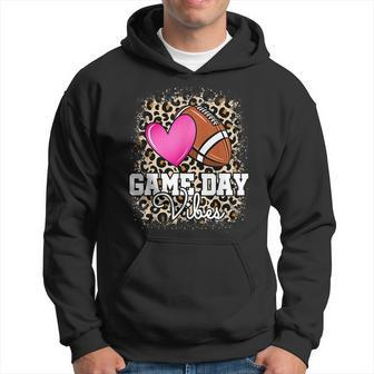 American Football Lover Game Day Leopard Cheetah Football Hoodie - Monsterry CA