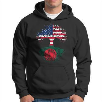 American Grown With Bangladeshi Roots Usa Flag Tree Bengali Usa Funny Gifts Hoodie | Mazezy AU