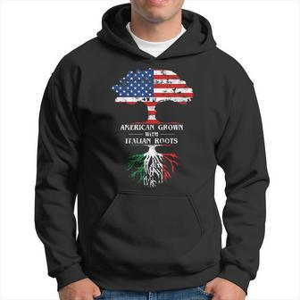 American Grown With Italian Roots For Italian Americans Hoodie | Mazezy