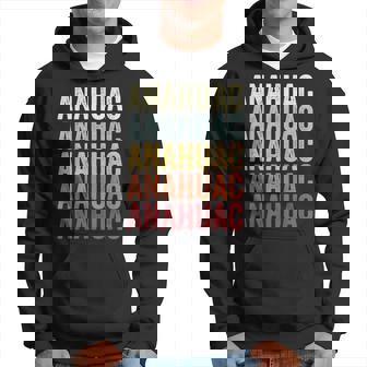 Anahuac Texas Anahuac Tx Retro Vintage Text Hoodie | Mazezy