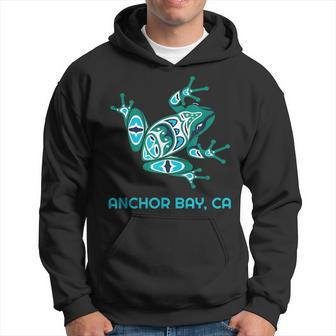 Anchor Bay Ca Frog Pacific Nw Native American Indian Hoodie | Mazezy