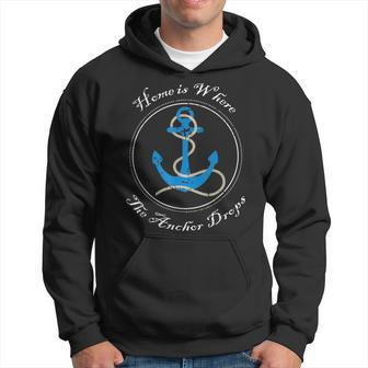 Anchor Drops Nautical Boating Boat Yacht Sailing T Hoodie | Mazezy