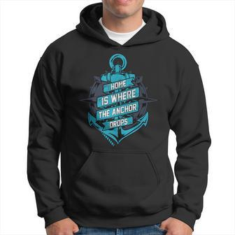 Anchor Drops Sailing Boating Saying Sailor Boat Captain Hoodie | Mazezy DE