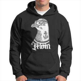 Anchor Tattoo Seagull Hipster Baltic Sea North Sea Moin Hoodie | Mazezy