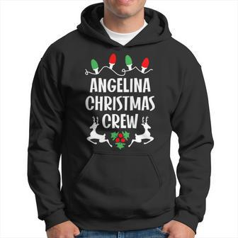 Angelina Name Gift Christmas Crew Angelina Hoodie - Seseable
