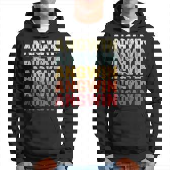Angwin California Angwin Ca Retro Vintage Text Hoodie | Mazezy