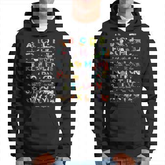 Animal Alphabet Abcs Spanish Learning Hoodie - Thegiftio