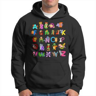 Animals Alphabet Back To School Cute First Day Of School Hoodie | Mazezy