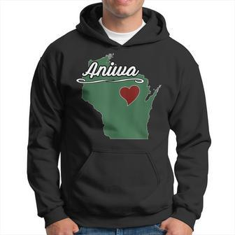 Aniwa Wisconsin Wi Usa City State Souvenir Hoodie | Mazezy