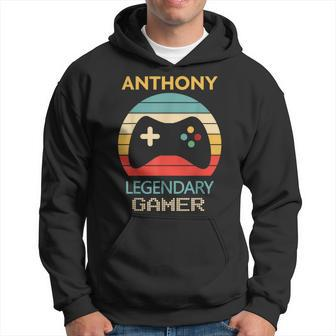 Anthony Name Personalized Legendary Gamer Hoodie | Mazezy