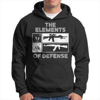 Ar15 Ak47 Elements Of Defense Periodic Table Hoodie | Mazezy